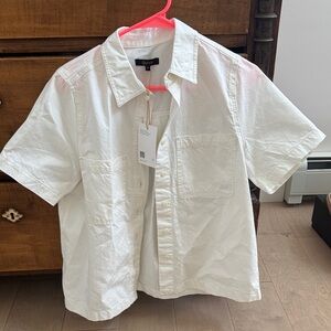 Quince Crisp White Collared Shirt